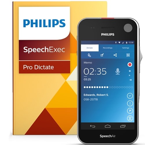 Philips SpeechAIr with SpeechExec – Pro Dictate Software
